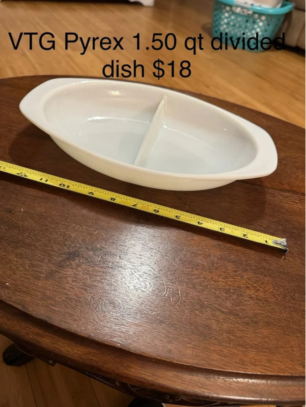 Vintage Pyrex divided dish